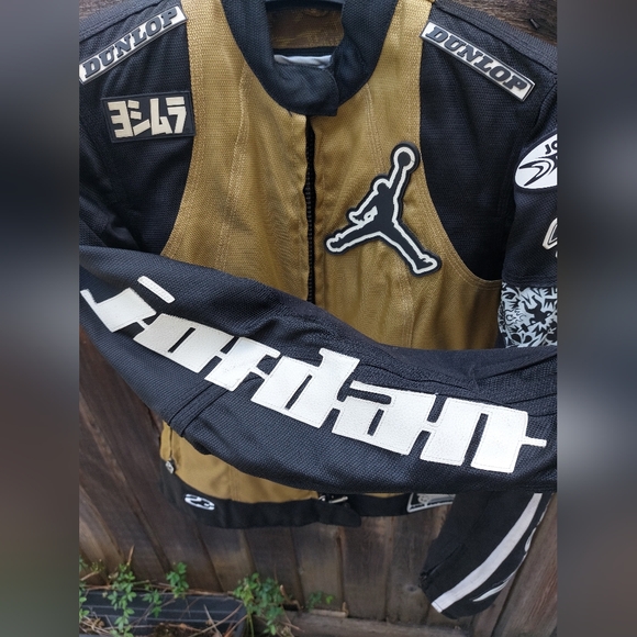 Women's Michael Jordan racing moto jacket - Picture 1 of 15